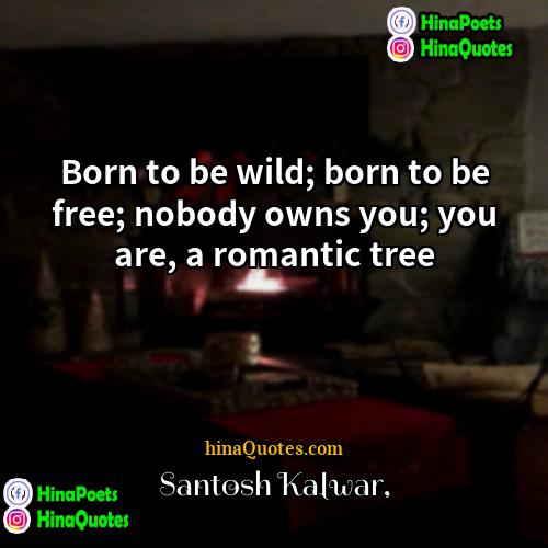 Santosh Kalwar Quotes | Born to be wild; born to be